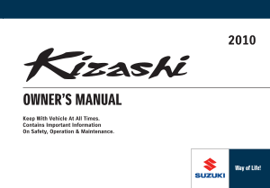 2010 Suzuki Kizashi Owners Manual